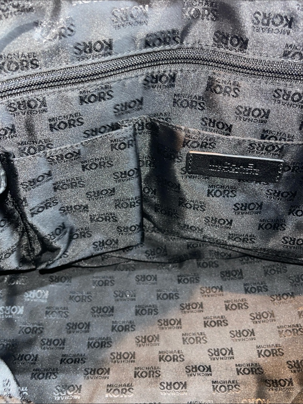 Michael Kors Hudson Black Soft Leather Belted Satchel Shoulder Bag - Picture 13 of 14
